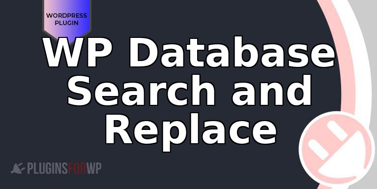 WP Database Search and Replace